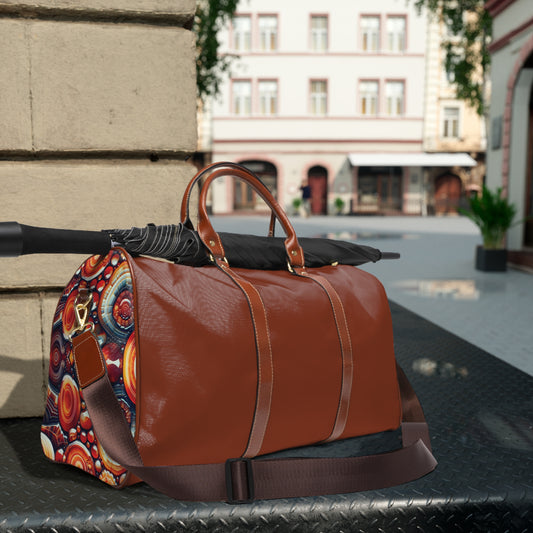 Waterproof Travel Bag - Carnelian Pattern