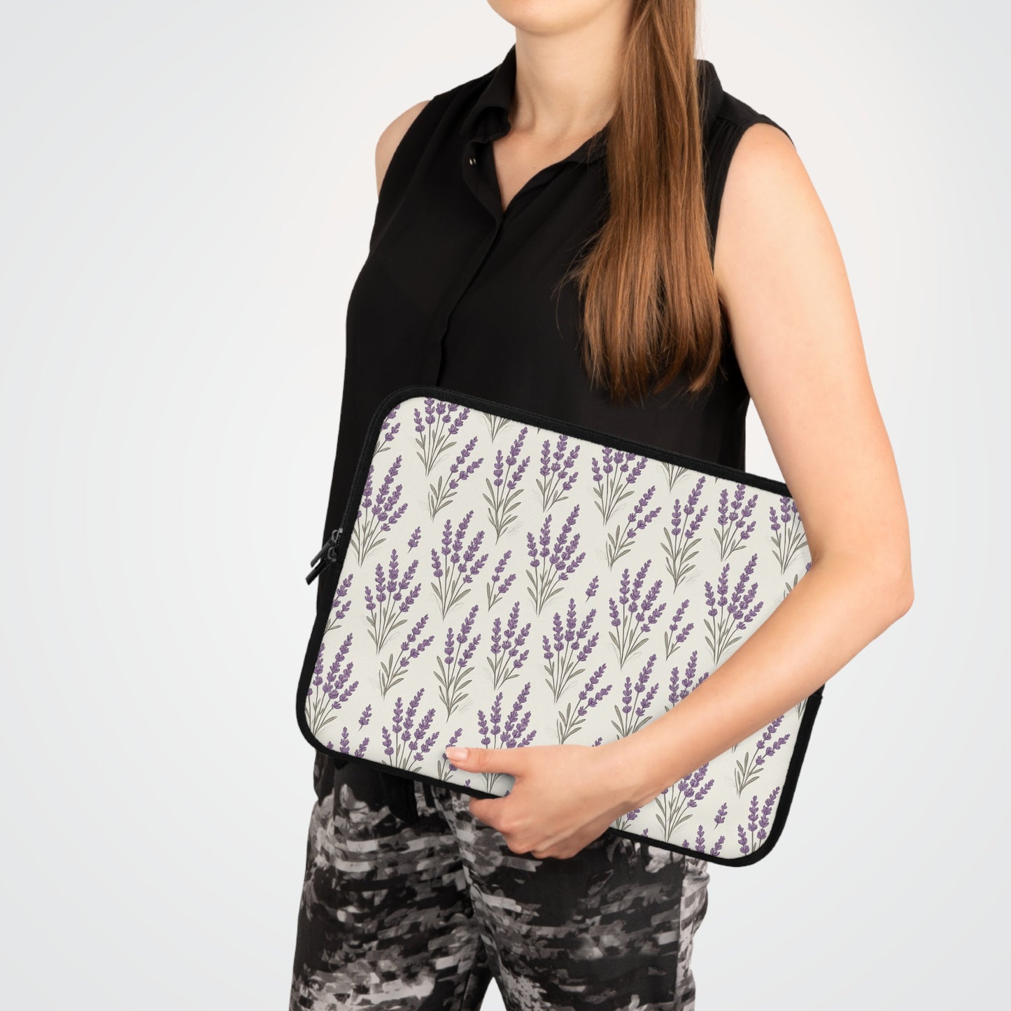 Laptop Sleeve: Lavender Design