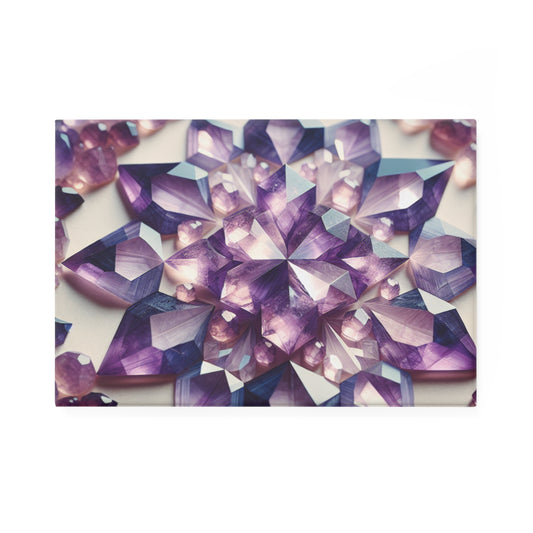 Button Magnet - Amethyst Crystal