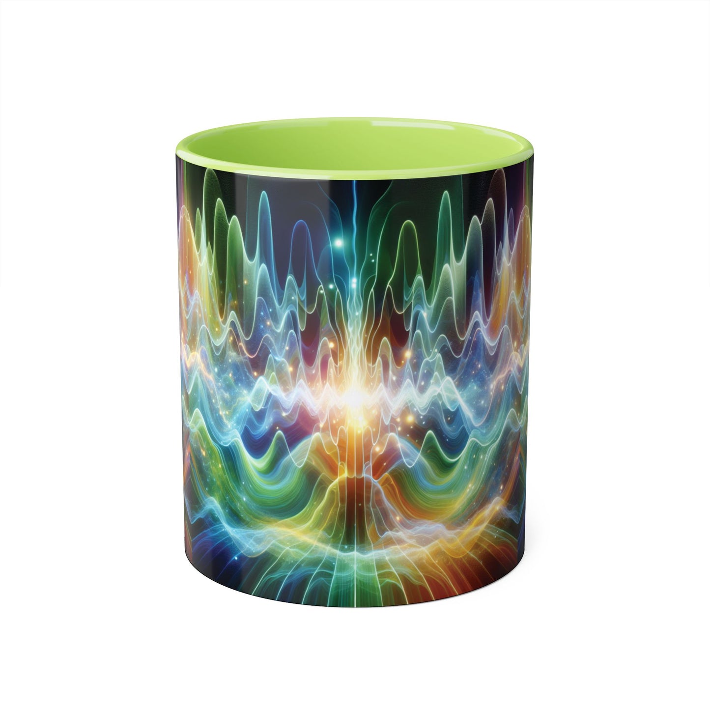 Frequency Waves Mug, Unique Kitchen Decor, Gift for Music Lover, Sound Wave Design, Office Tea Mug