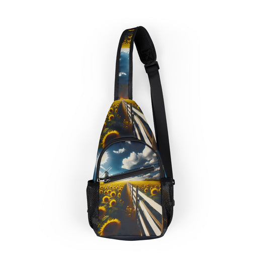 Sunflower Field Chest Bag