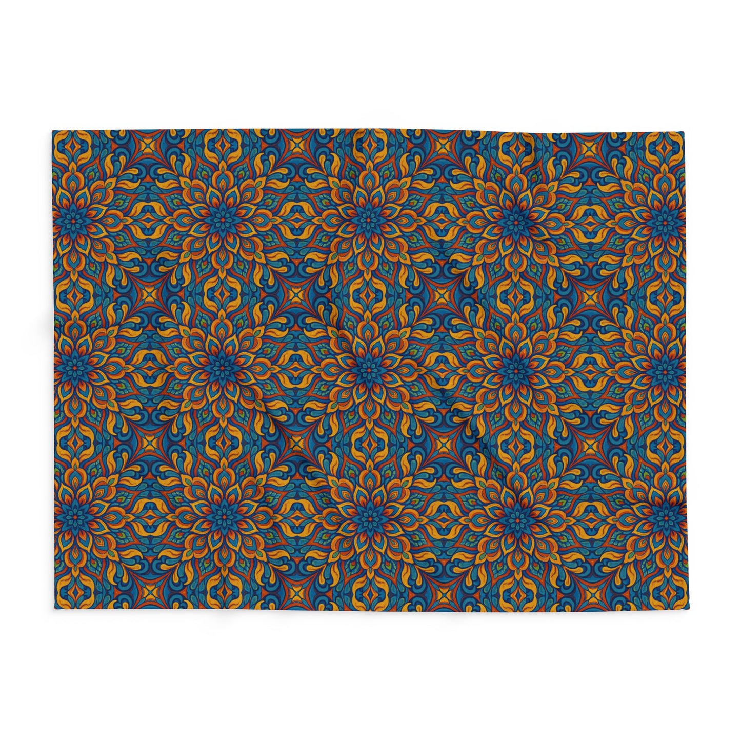 Arctic Fleece Blanket — Vibrant Kaleidoscope Throw
