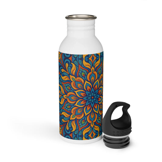 Kaleidoscope Stainless Steel Water Bottle - Colorful Insulated, Reusable Flask, Gym Hydration, Travel Tumbler, Unique Gift
