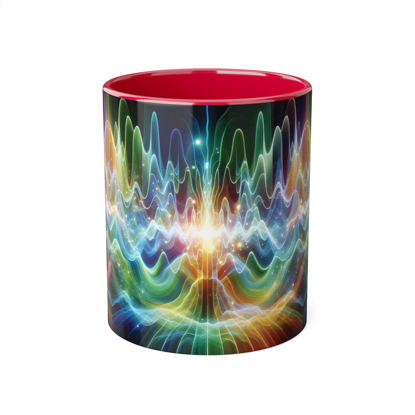 Frequency Waves Mug, Unique Kitchen Decor, Gift for Music Lover, Sound Wave Design, Office Tea Mug