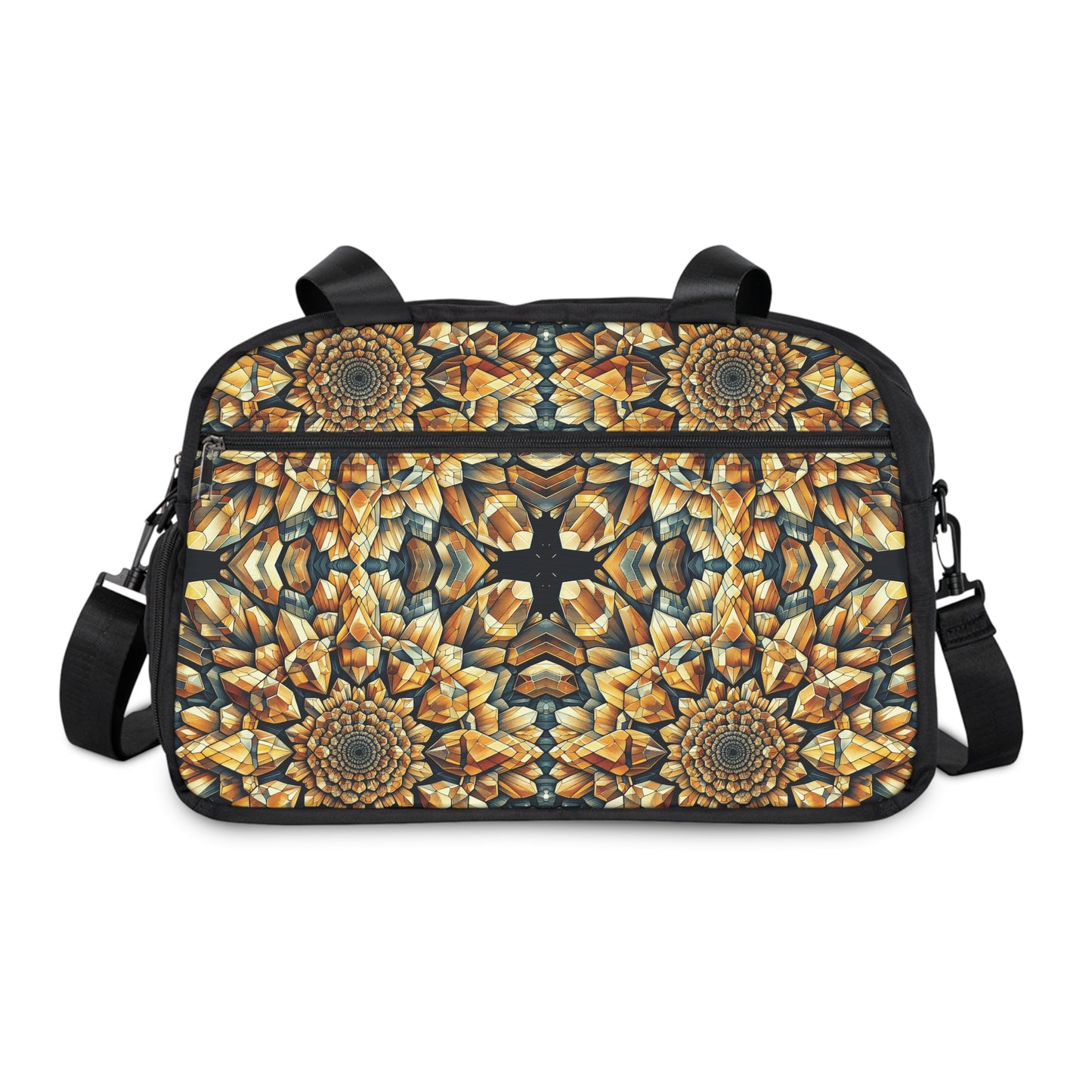 Fitness Handbag - Citrine Geometric Design