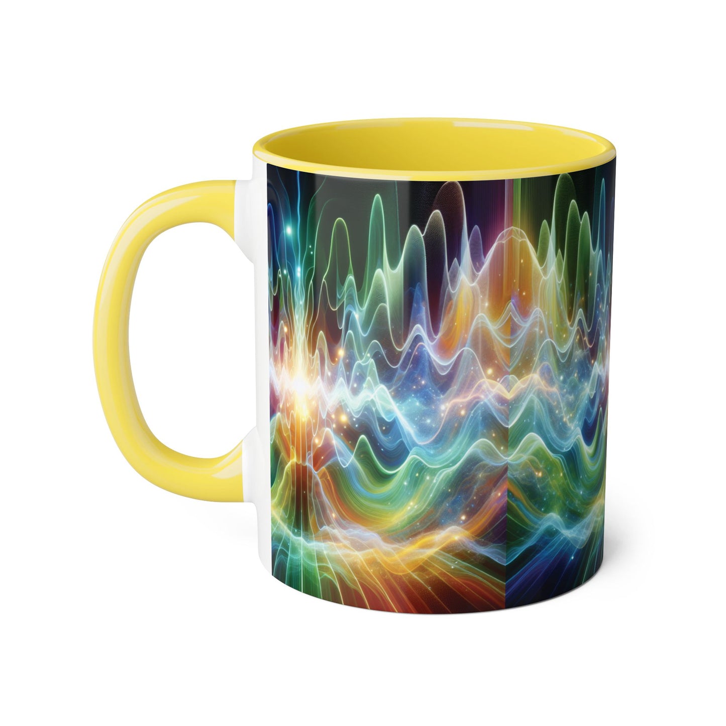 Frequency Waves Mug, Unique Kitchen Decor, Gift for Music Lover, Sound Wave Design, Office Tea Mug