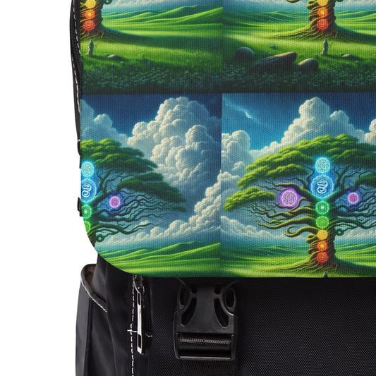 Chakra Tree Design Shoulder Backpack
