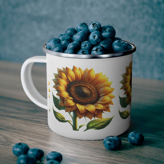 Camping Mug - Sunflowers Design
