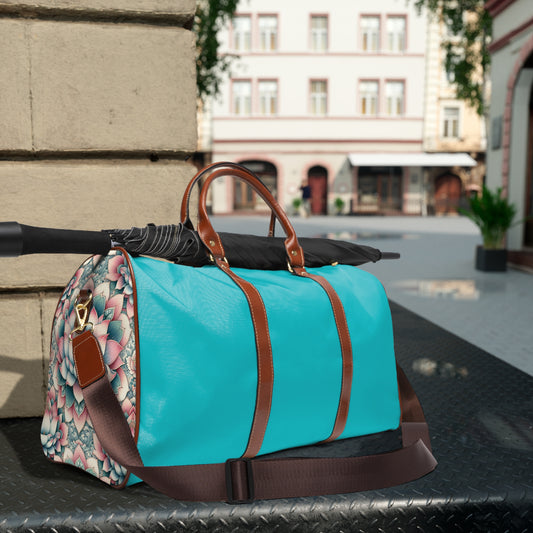 Waterproof Travel Bag - Lotus Flower Design