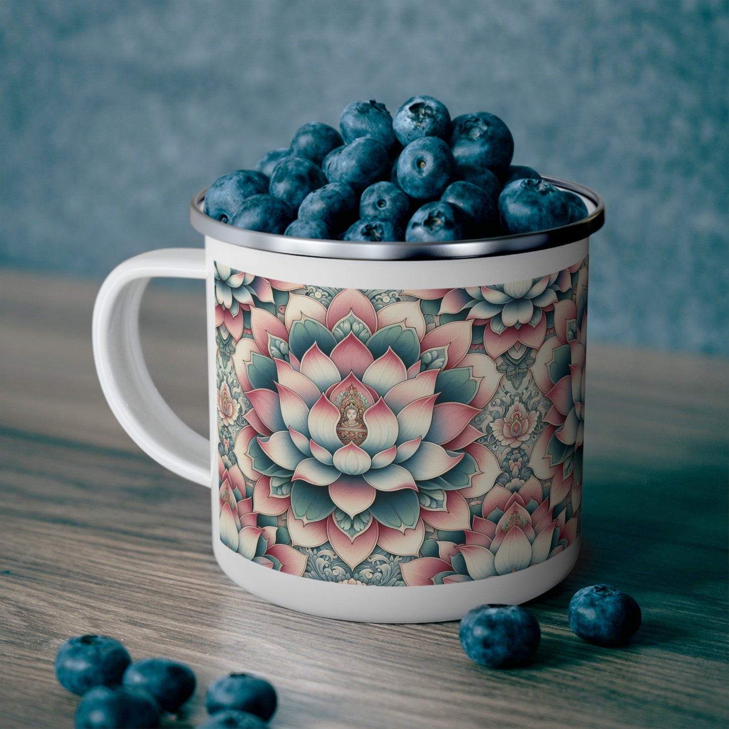 Camping Mug - Lotus Flower Design