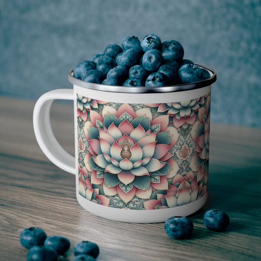Camping Mug - Lotus Flower Design