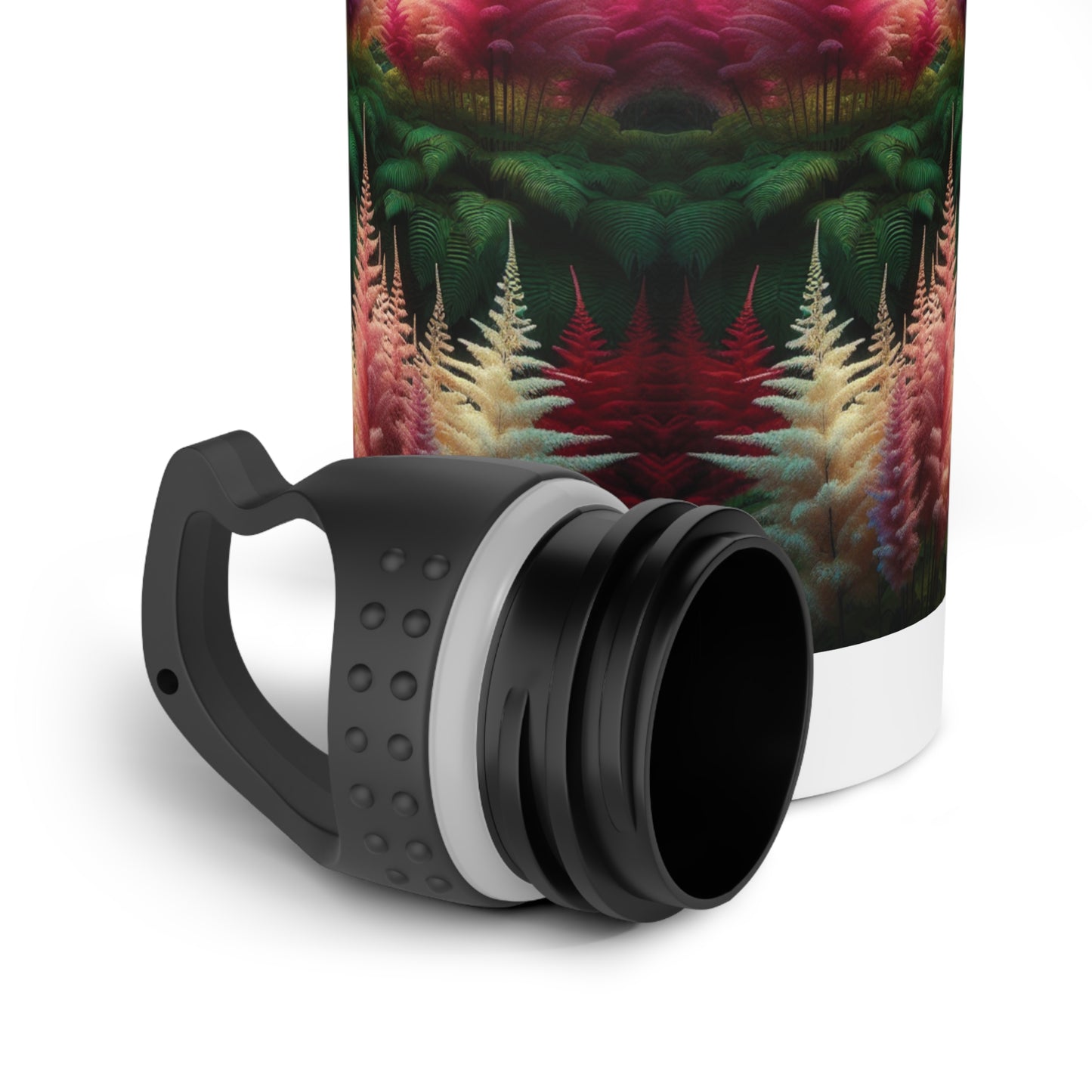 Stainless Steel Water Bottle - Astilbe Blooms Design, Floral Water Bottle, Nature Lover Gift, Botanical Print