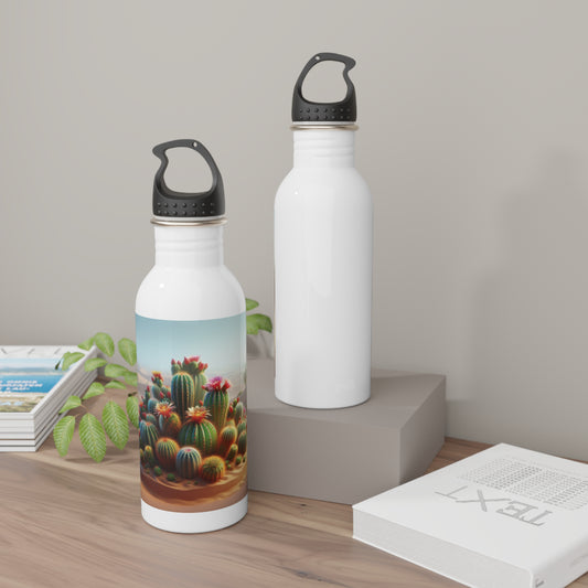 Cactus Stainless Water Bottle, Portable Travel Flask, Succulent Desert Plant Insulated Thermos, Hydration Container,