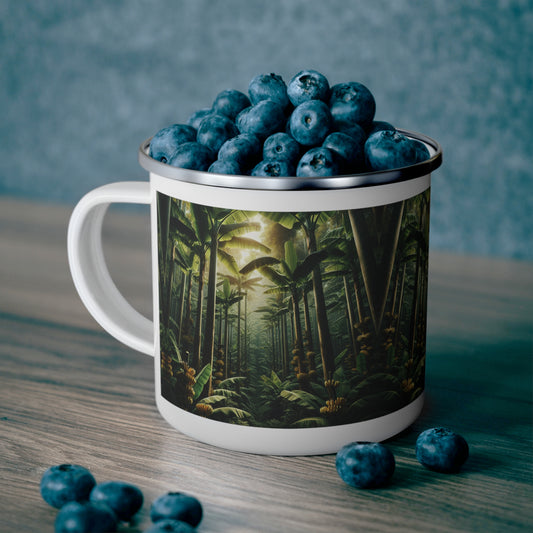 Camping Mug - Tropical Banana Trees