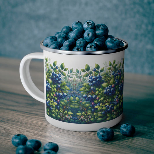 Camping Mug - Blueberries Design