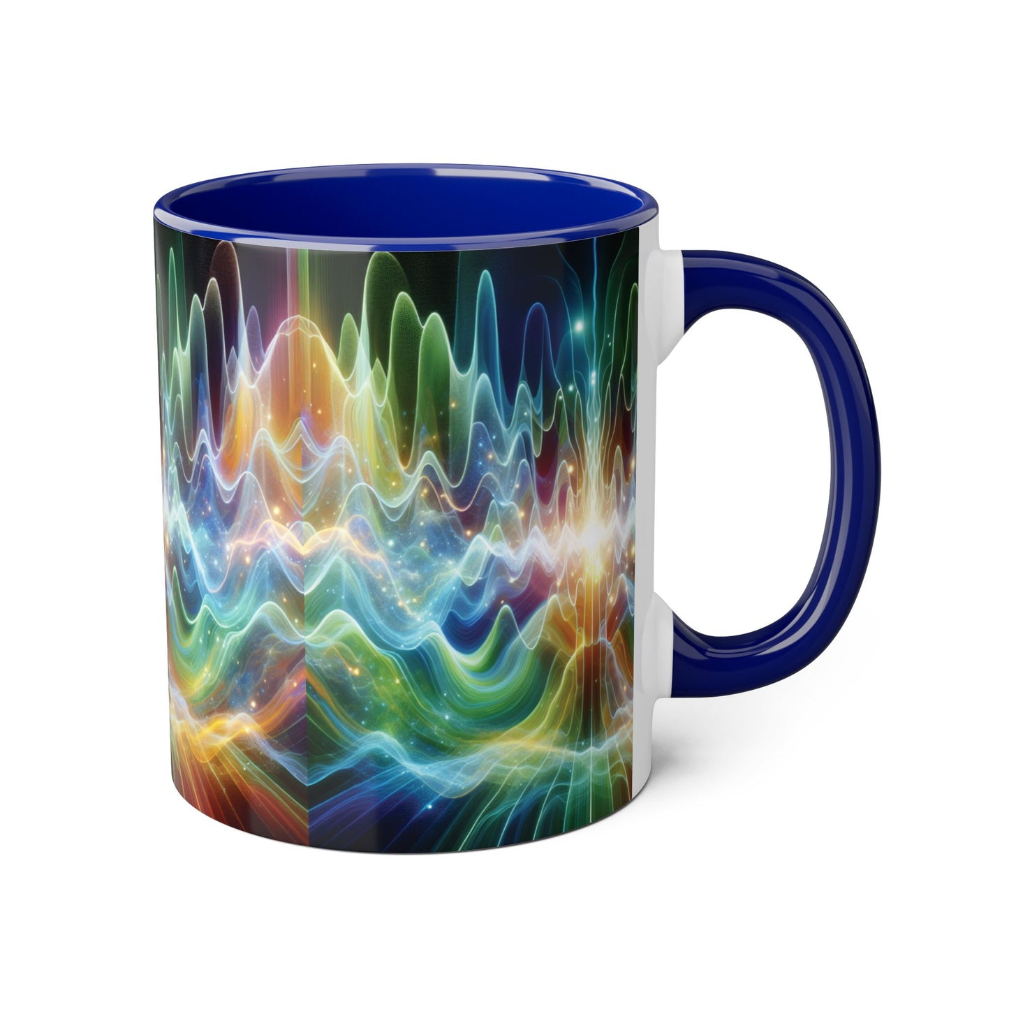 Frequency Waves Mug, Unique Kitchen Decor, Gift for Music Lover, Sound Wave Design, Office Tea Mug