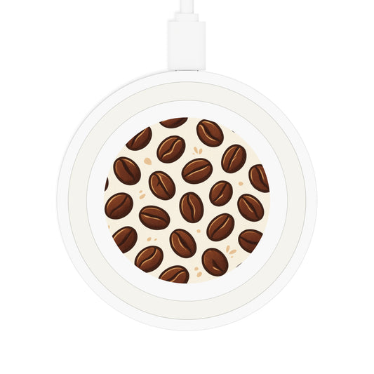 Wireless Charging Pad: Coffee Beans Design