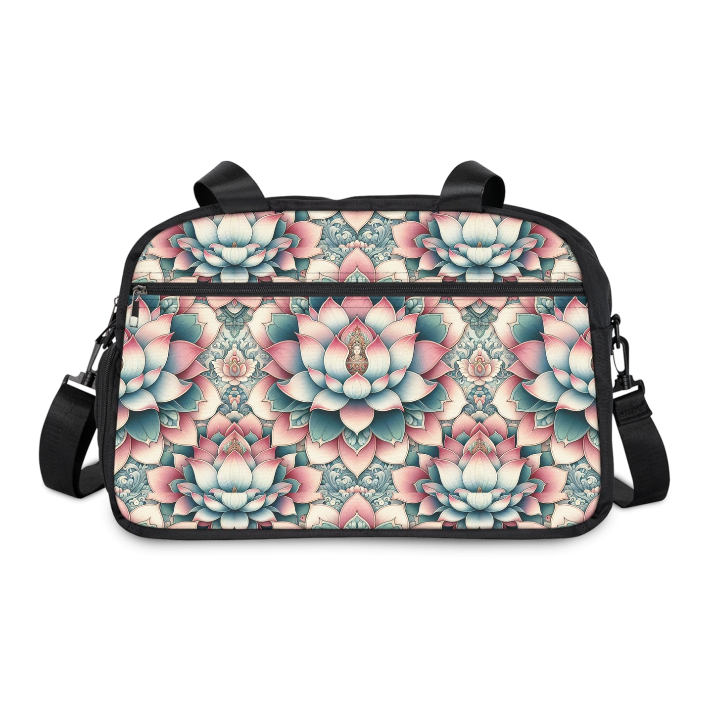 Fitness Handbag Lotus Flower, Gym Bag