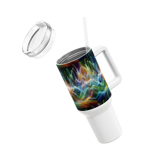 40oz Tumbler - Healing Frequency Waves Design