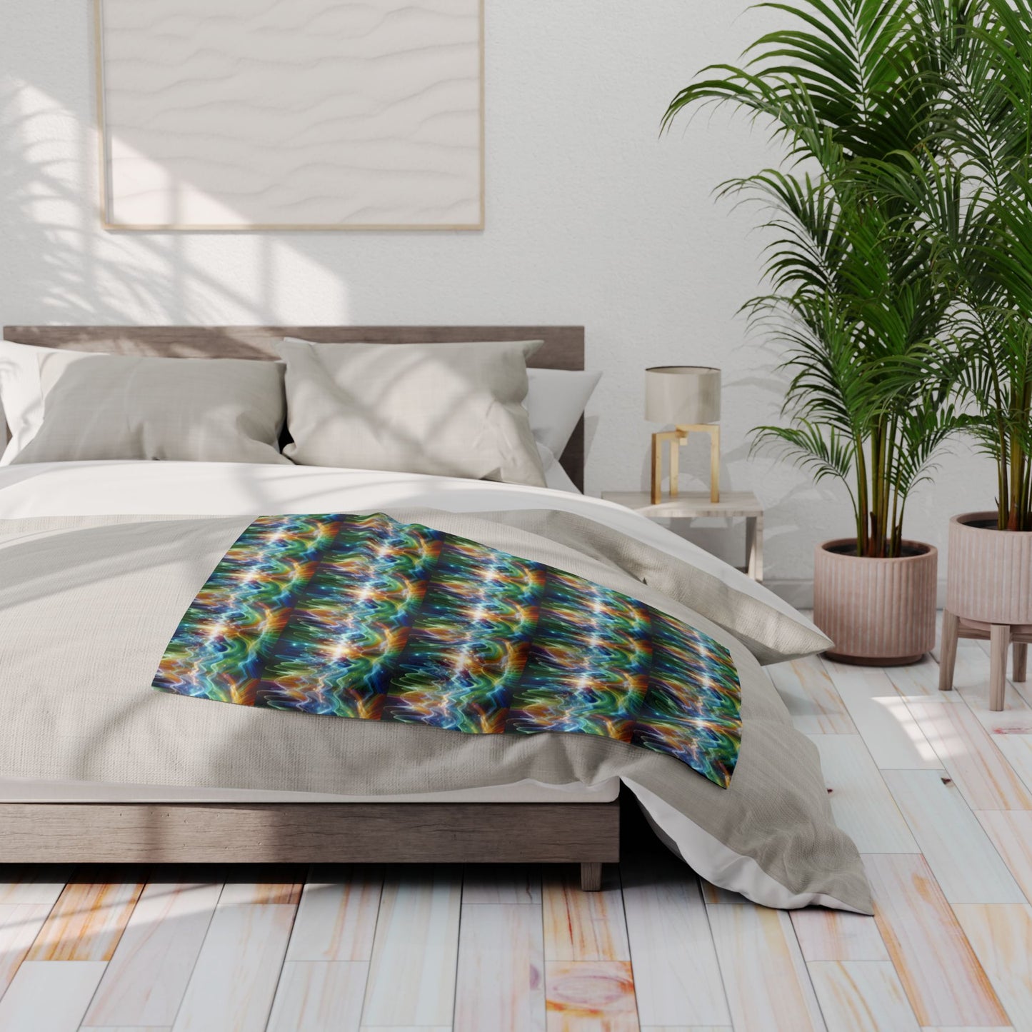 Fleece Blanket - Frequency Waves Design