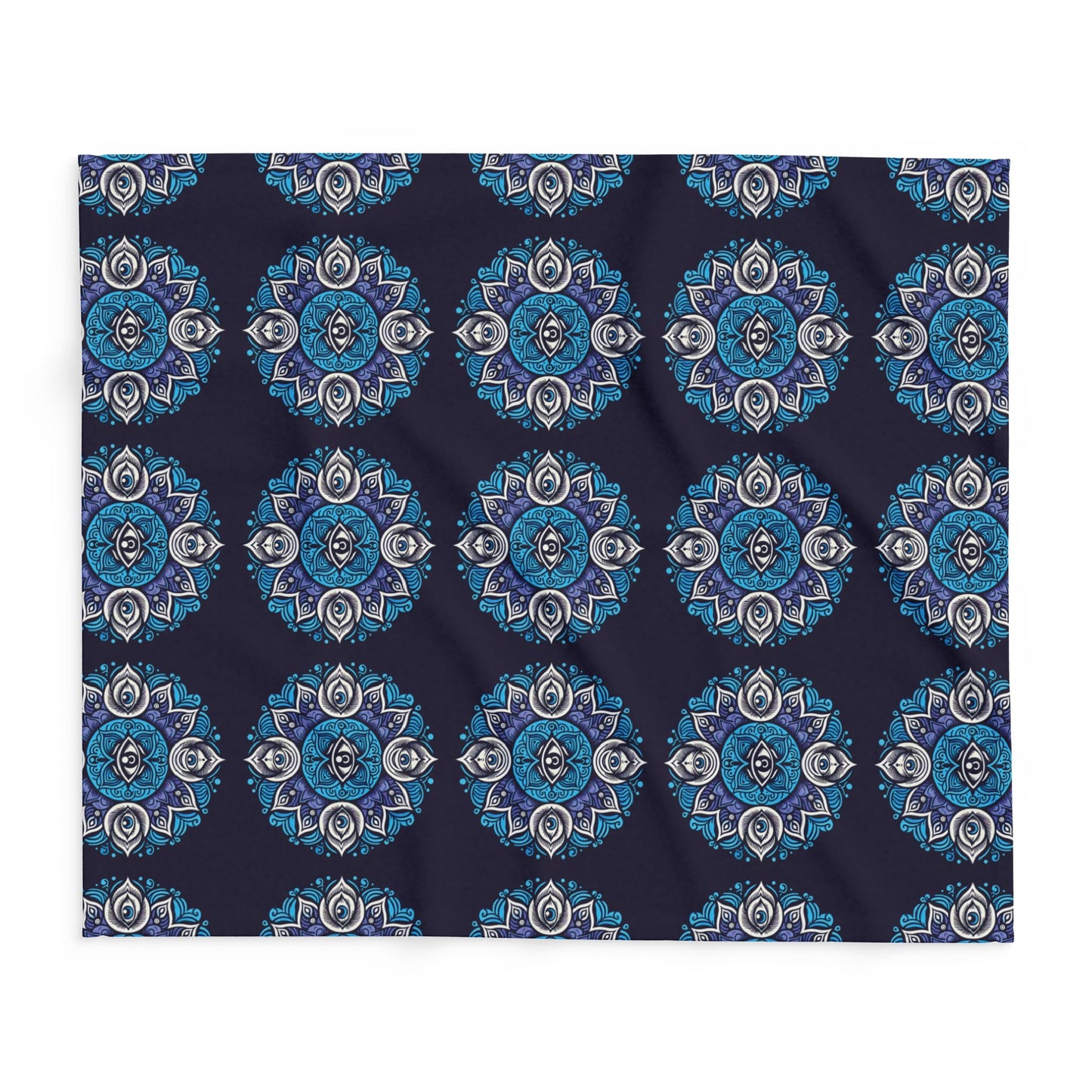 Fleece Blanket with Third Eye Chakra Design