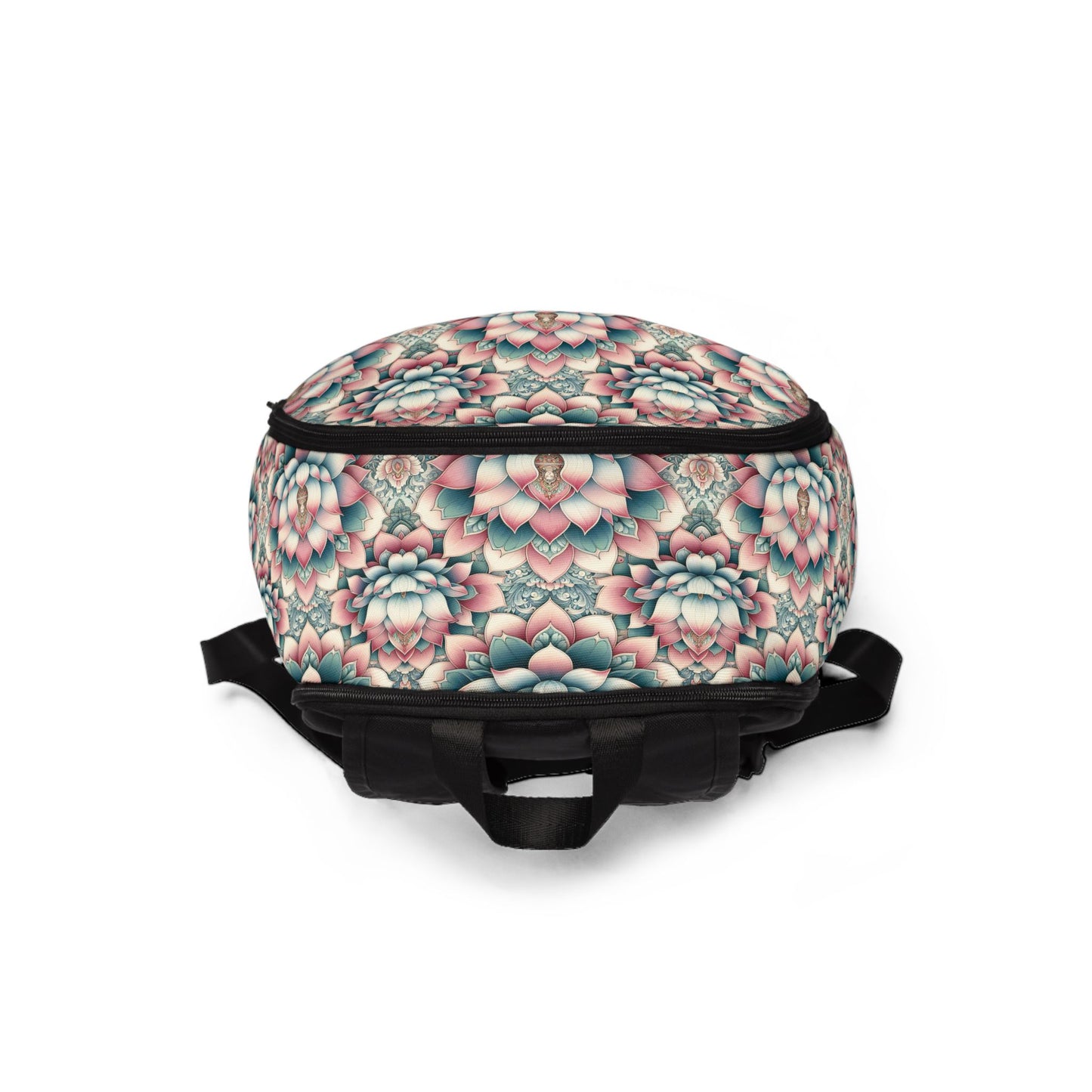 Fabric Backpack Lotus Flower Design