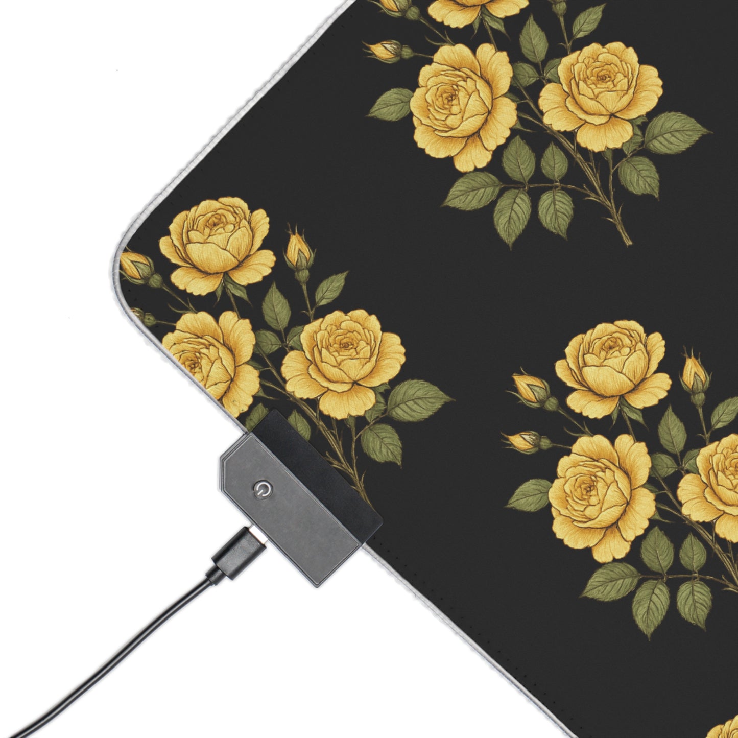 Floral LED Gaming Mouse Pad - Stylish Desk Accessory for Gamers, Perfect Gift for Birthdays, Holidays, and Home Offices