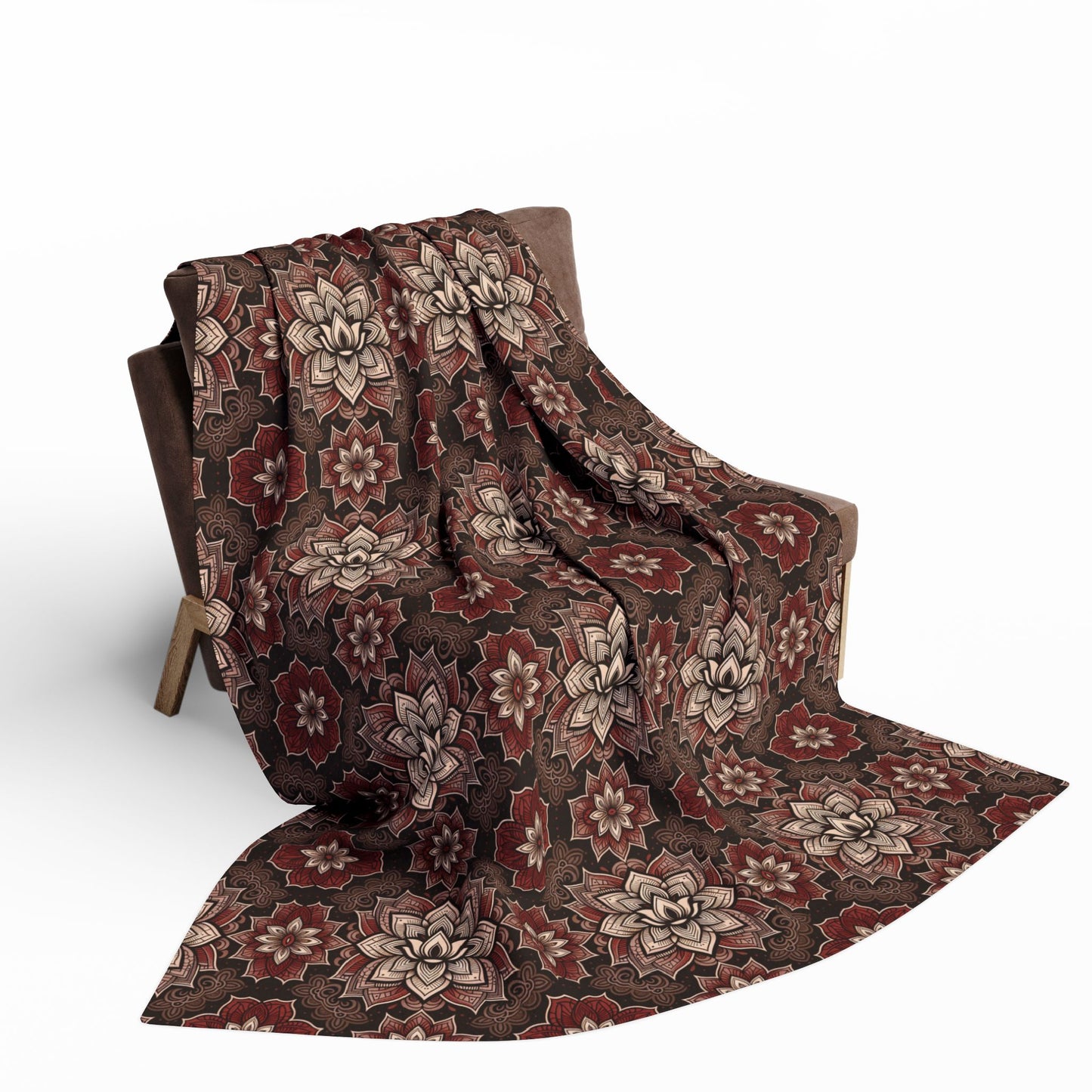 Fleece Blanket with Root Chakra Design