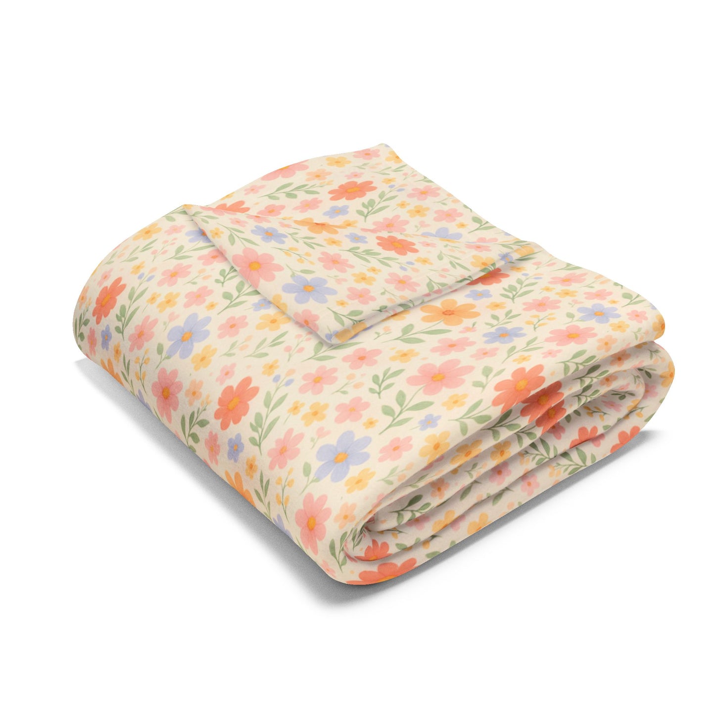 Arctic Fleece Blanket — Cute Floral Cozy Throw