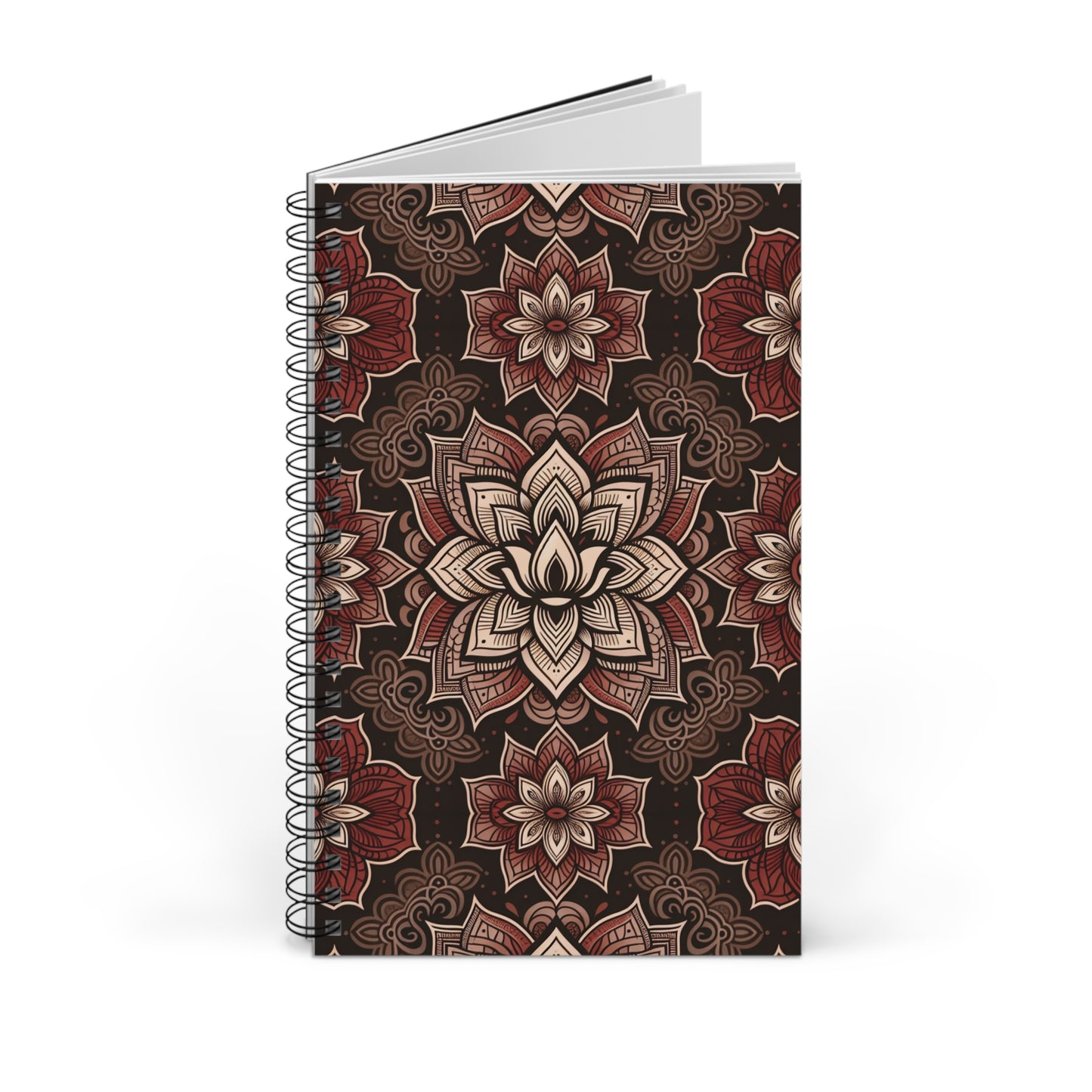 Root Chakra Spiral Journal - Thoughtful Gift for Writers, Artists, Students, Creative Notebook, Mandala Design