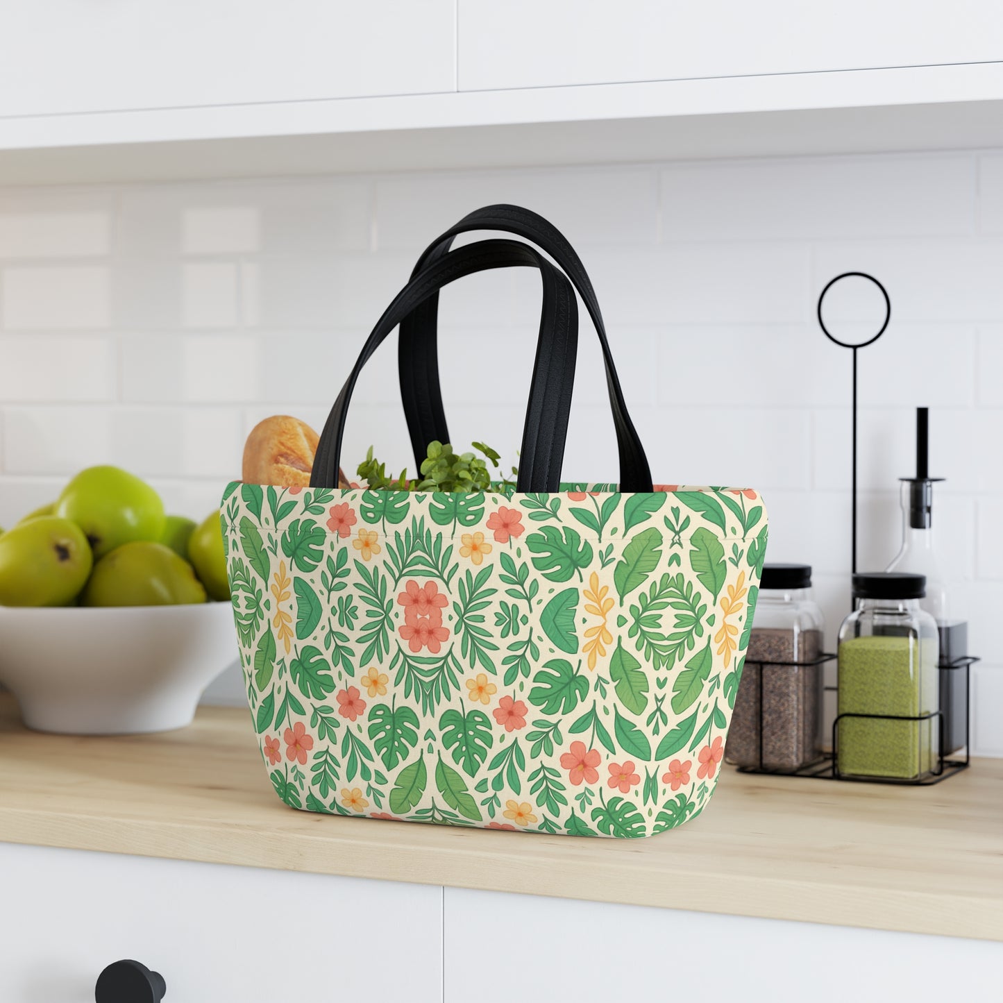 Tropical Floral Lunch Bag
