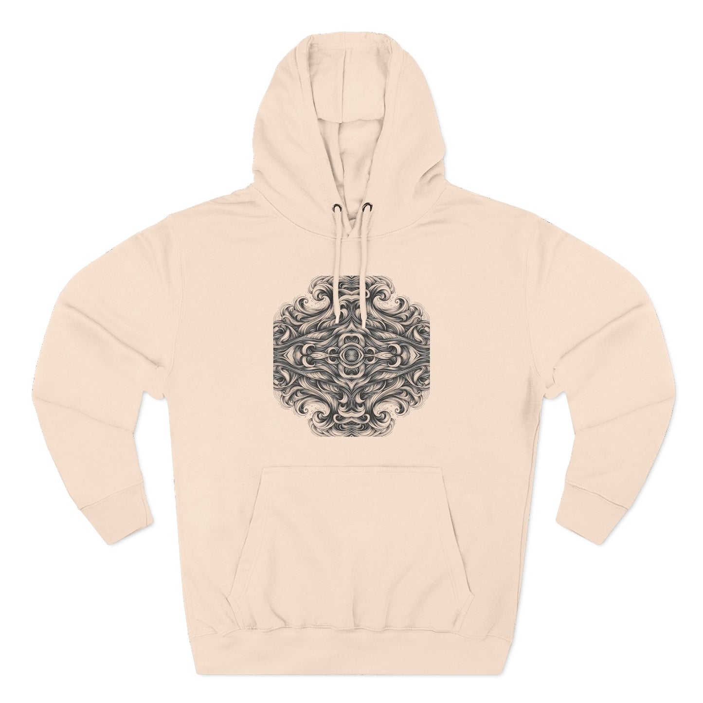 Fleece Hoodie - Monochrome Energy Design