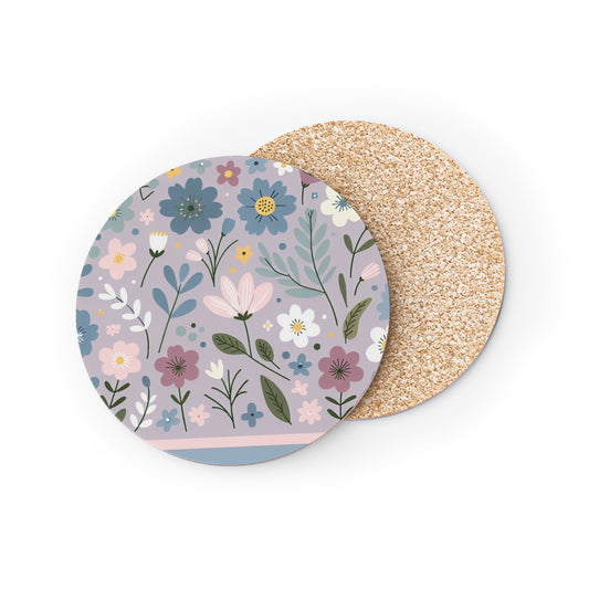 Cute Floral Pattern, Drink Coasters, Coaster Set, Home Decor, Housewarming Gift, Kitchen Accessories