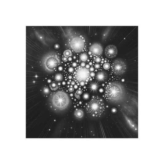 Star Cluster Square Magnet, Fridge Magnet, Magnetic Decor, Astronomy Gift, Space Theme Magnet, Celestial Decor