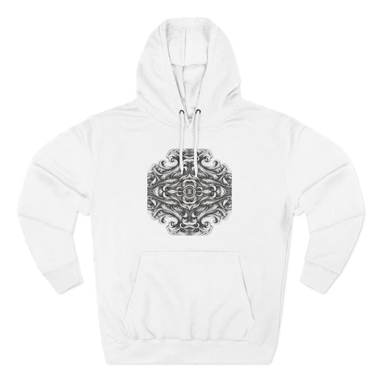 Fleece Hoodie - Monochrome Energy Design