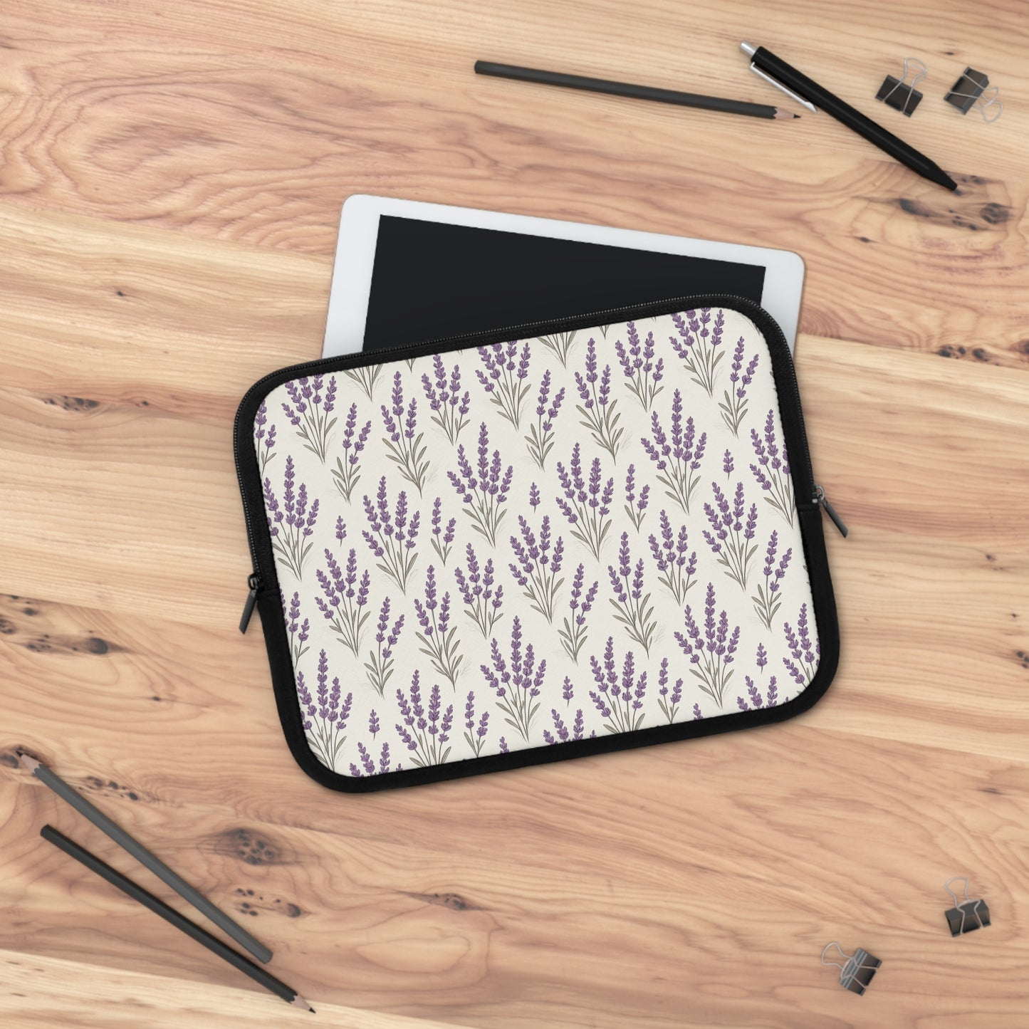 Laptop Sleeve: Lavender Design