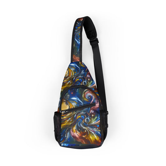 Energetic Waves Chest Bag