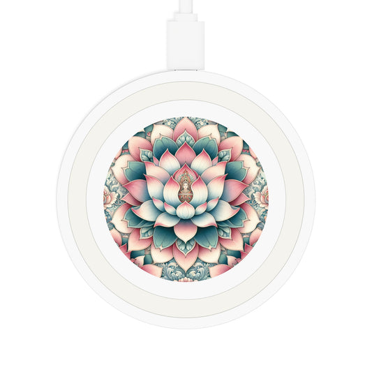 Wireless Charging Pad: Lotus Blossom Design