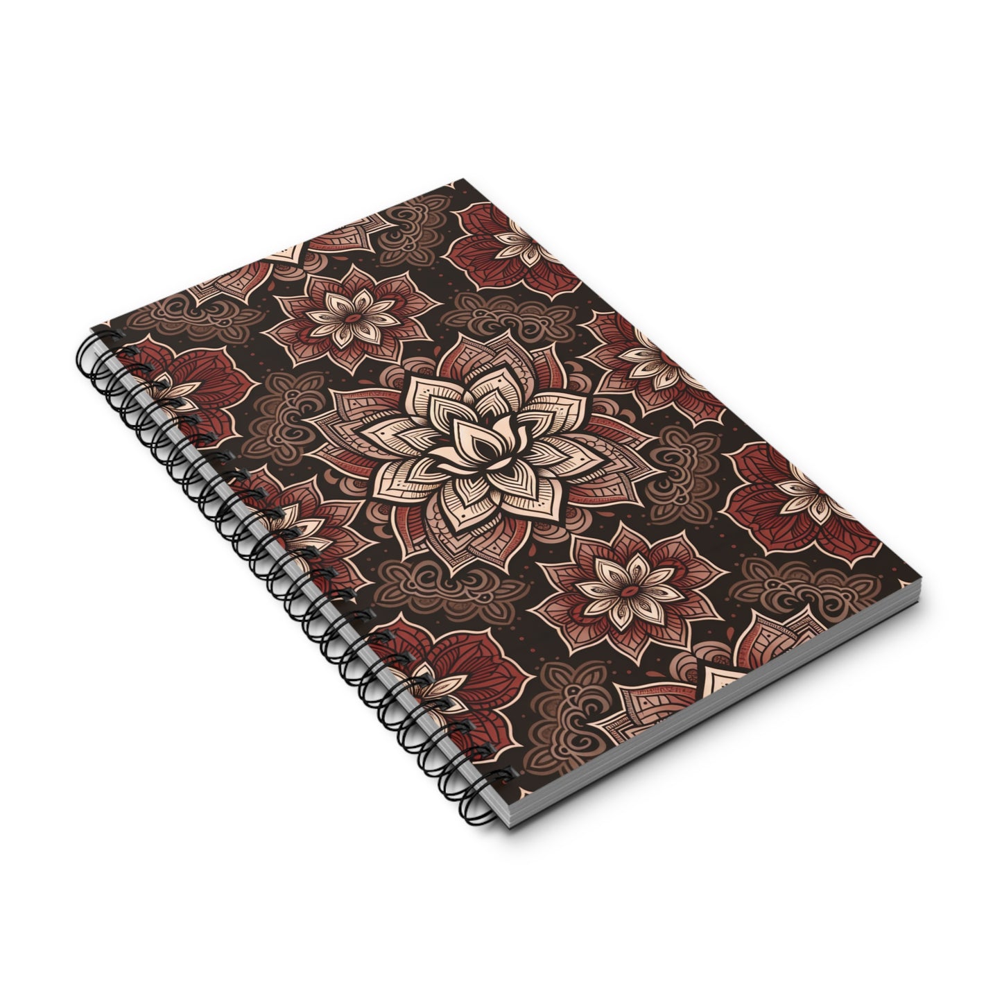 Root Chakra Spiral Journal - Thoughtful Gift for Writers, Artists, Students, Creative Notebook, Mandala Design
