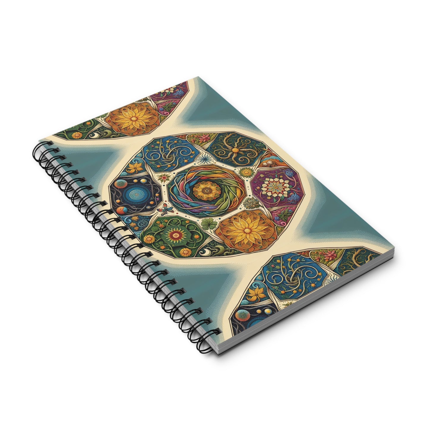 Vibrant Spiral Journal - Colorful Floral Design for Writers, Artists, Gift for Special Occasions, Creative Journal, Note-taking, Keepsake