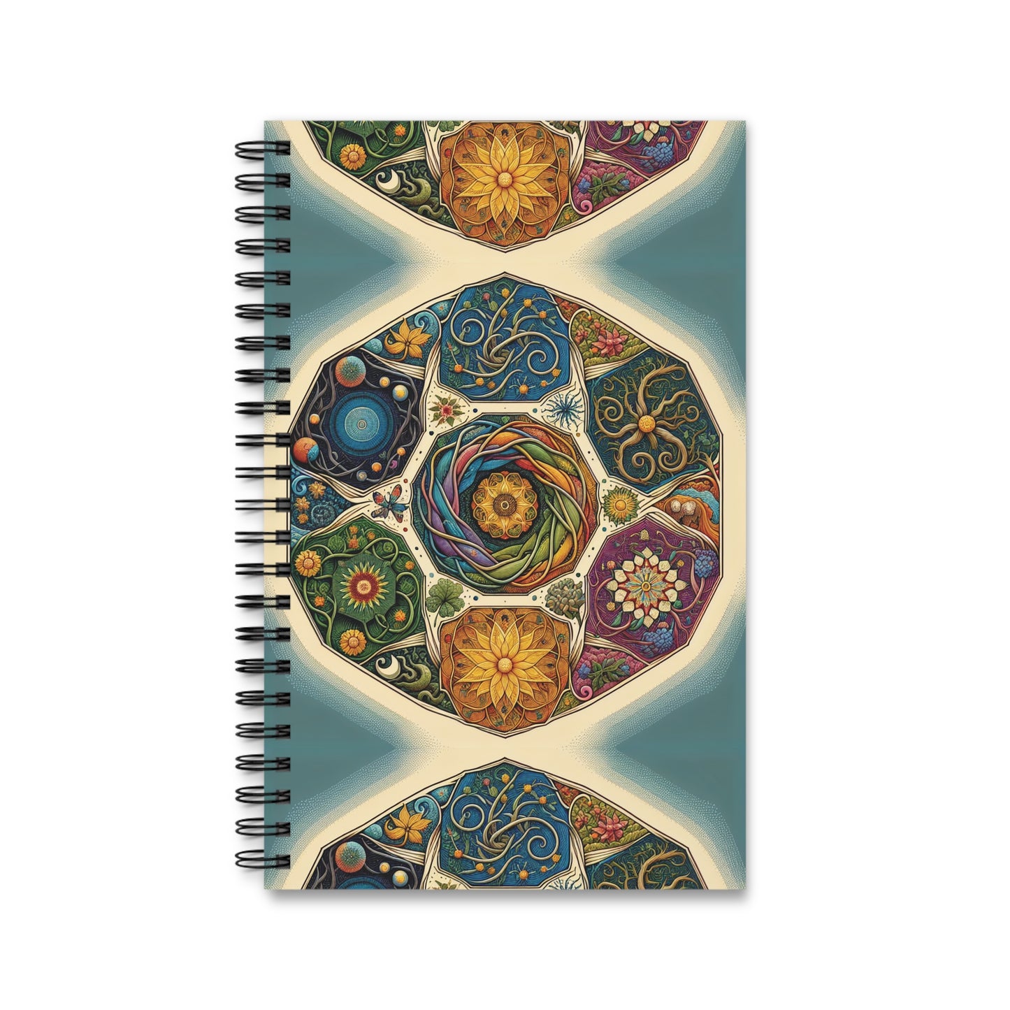 Vibrant Spiral Journal - Colorful Floral Design for Writers, Artists, Gift for Special Occasions, Creative Journal, Note-taking, Keepsake