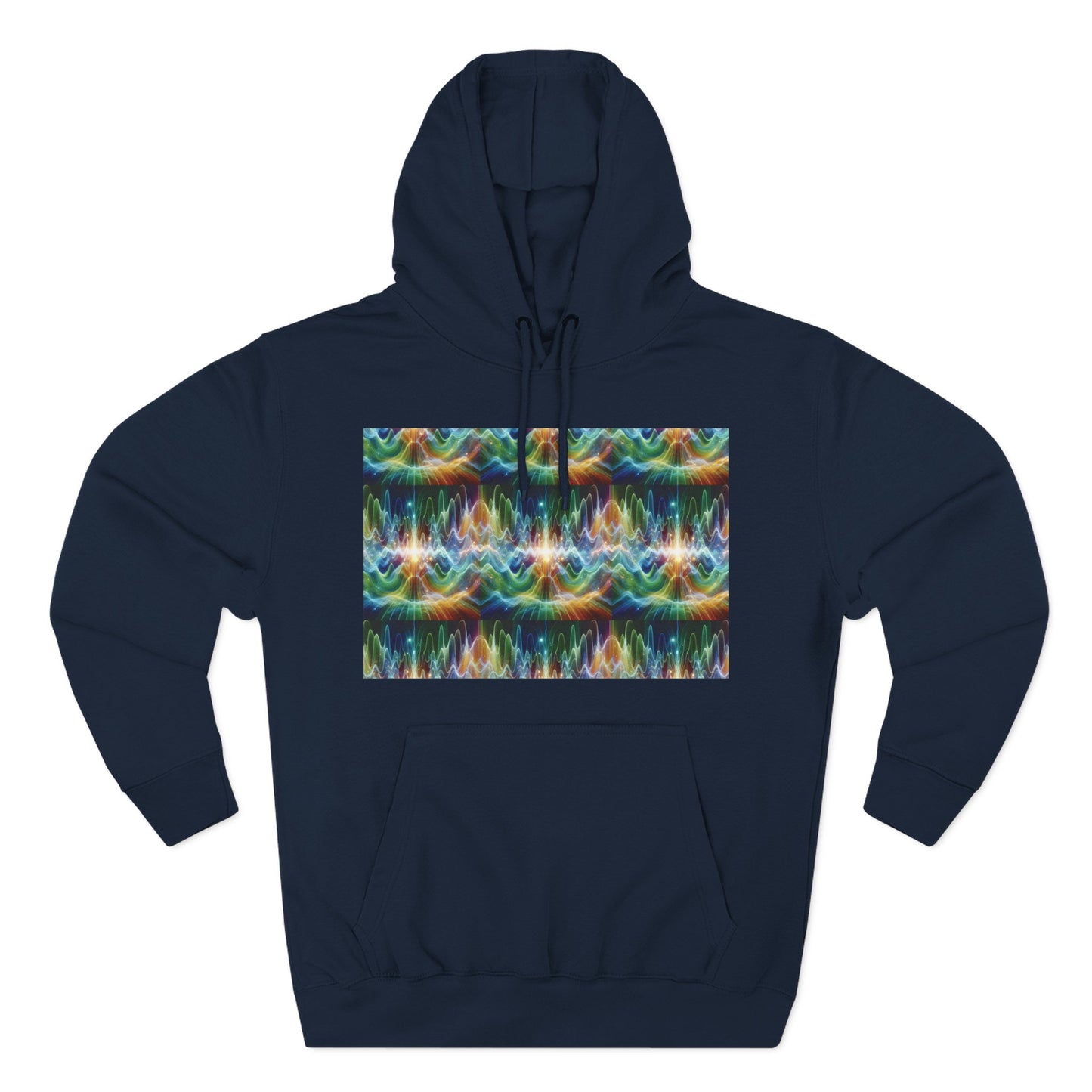 Fleece Hoodie - Frequency Waves Design