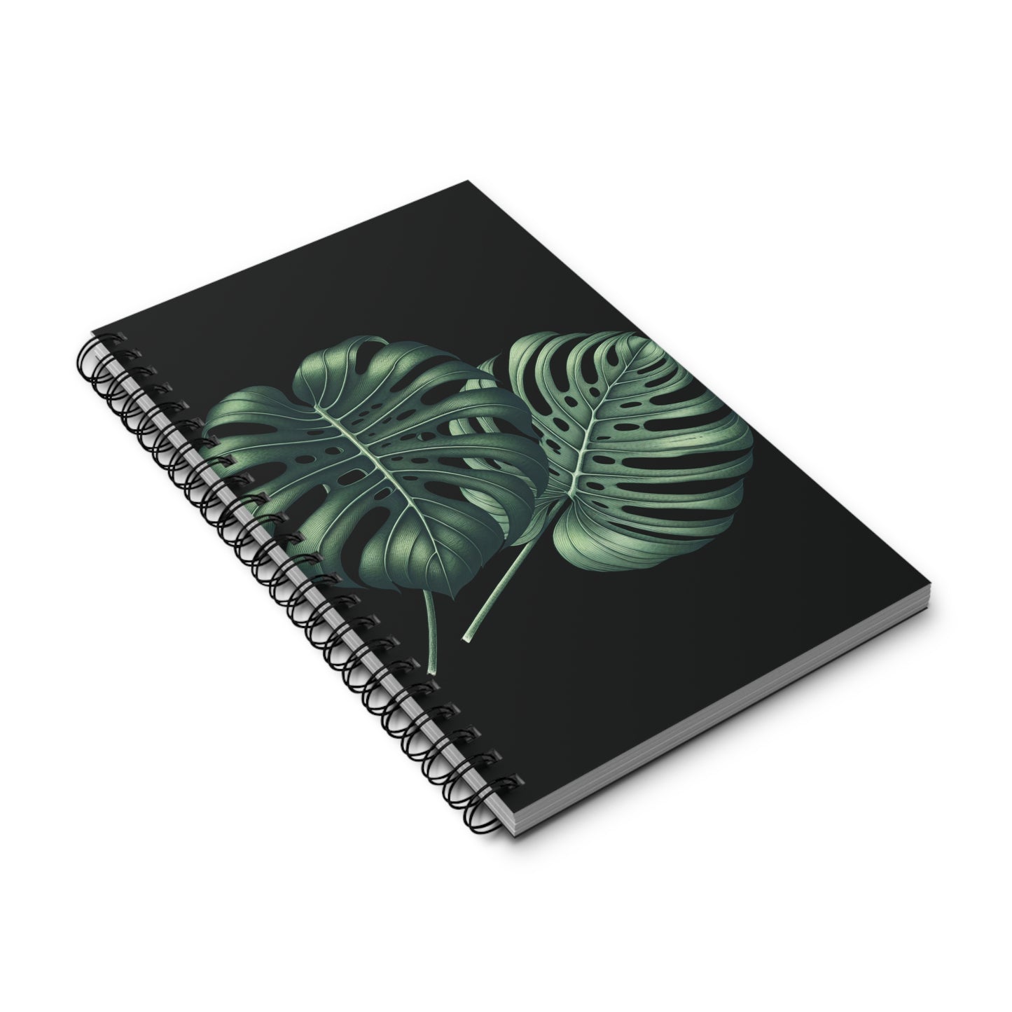 Leafy Spiral Journal for Nature Lovers, Travel Planner, Gift for Writers, Botanical Note-taking