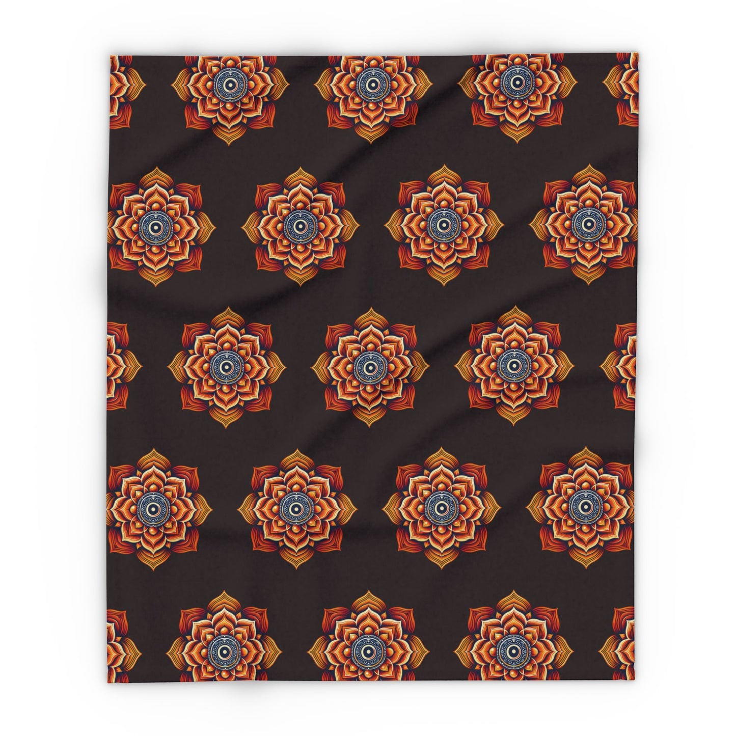 Fleece Blanket with Sacral Chakra Design