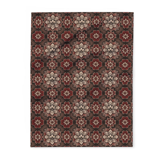 Fleece Blanket with Root Chakra Design