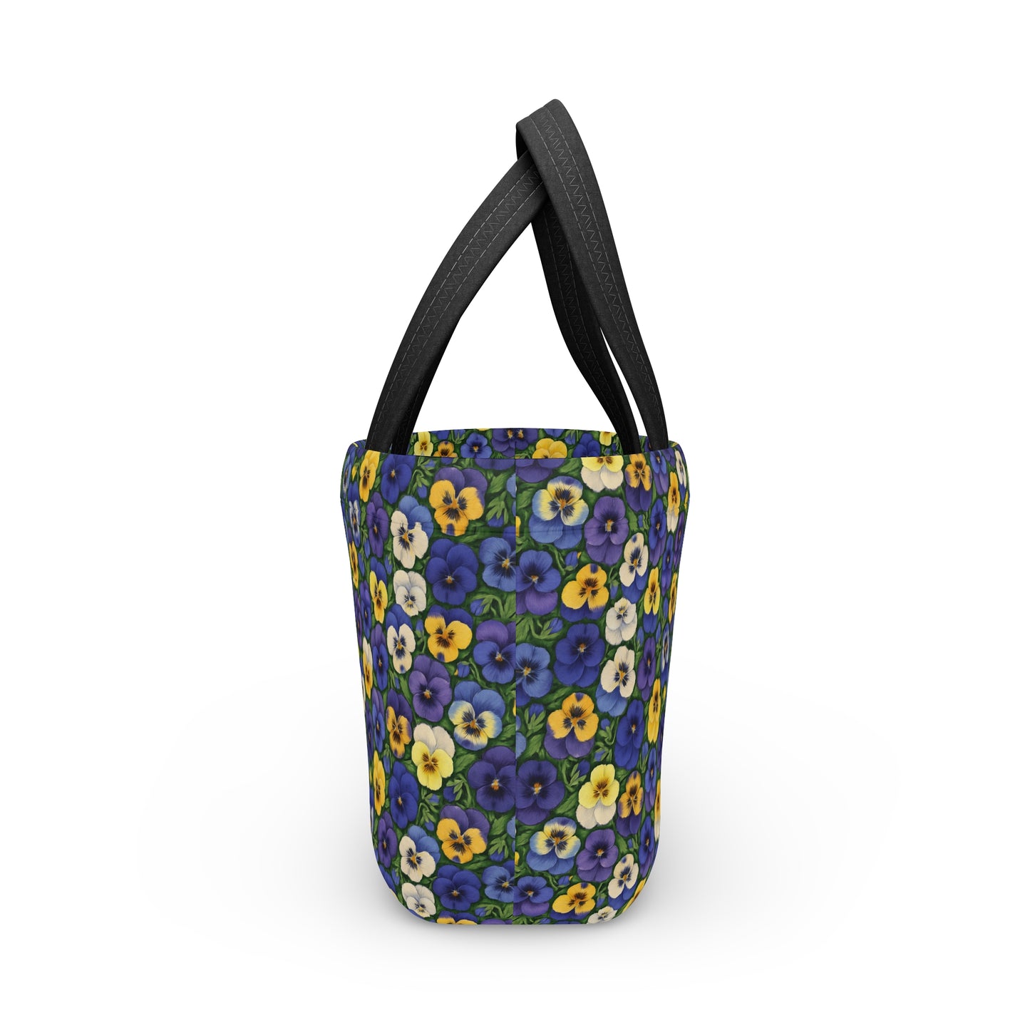 Lunch Bag with Pansy Pattern