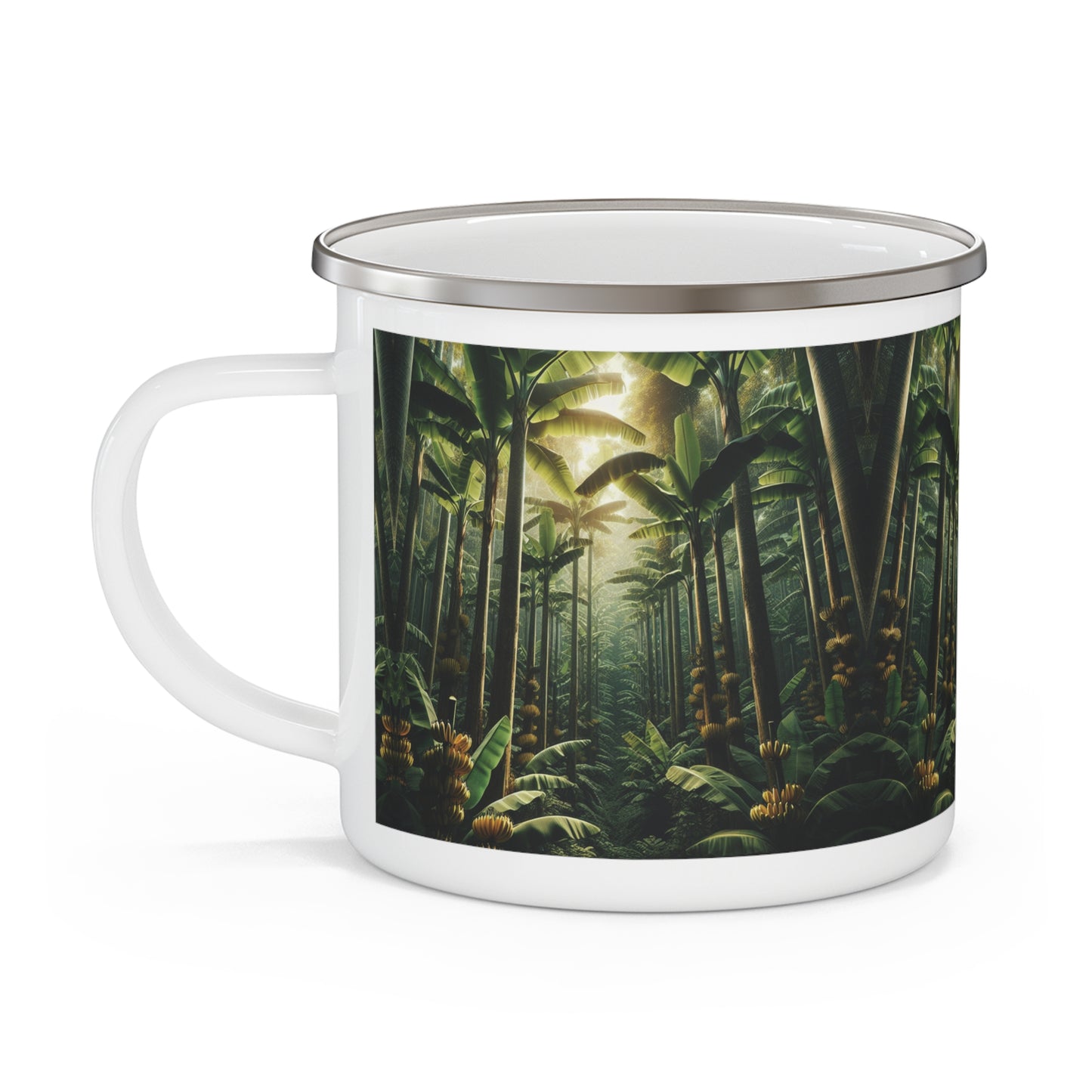 Camping Mug - Tropical Banana Trees