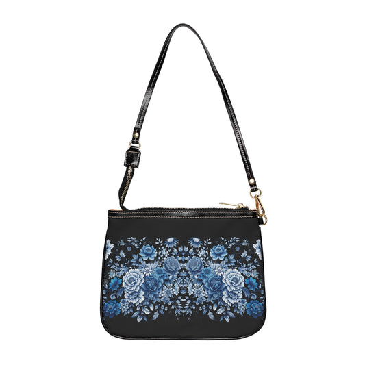 Blue Floral Small Shoulder Bag