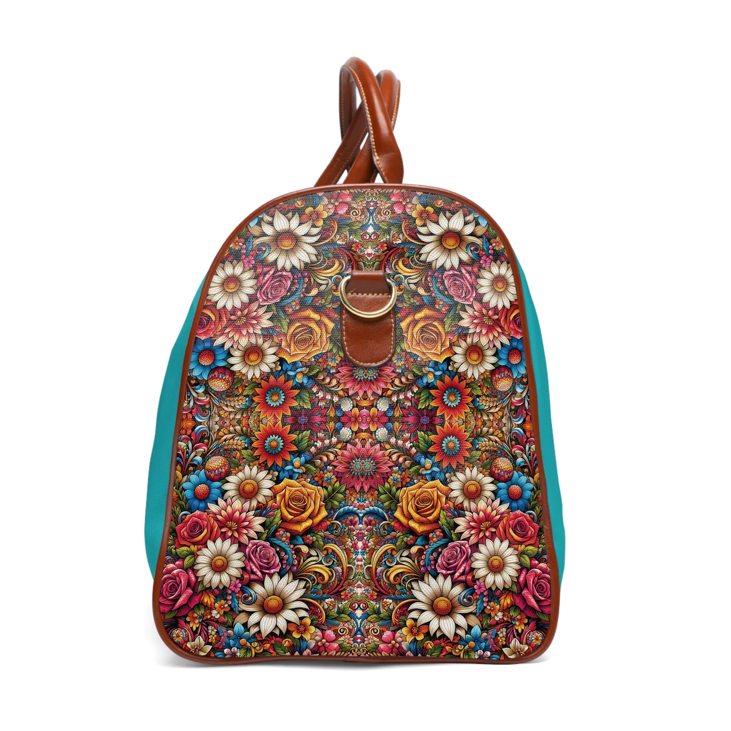 Waterproof Travel Bag - Floral Design Weekender Bag, Cute Floral Tote, Floral Overnight Bag, Floral Carry On, Gift for Traveler