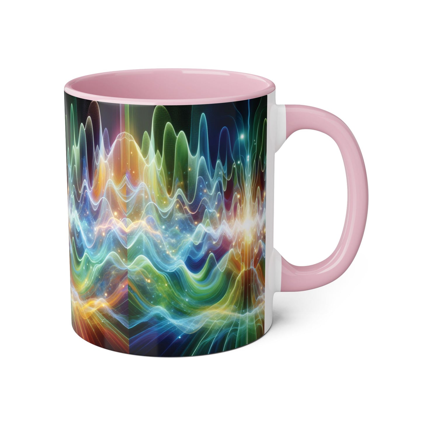 Frequency Waves Mug, Unique Kitchen Decor, Gift for Music Lover, Sound Wave Design, Office Tea Mug